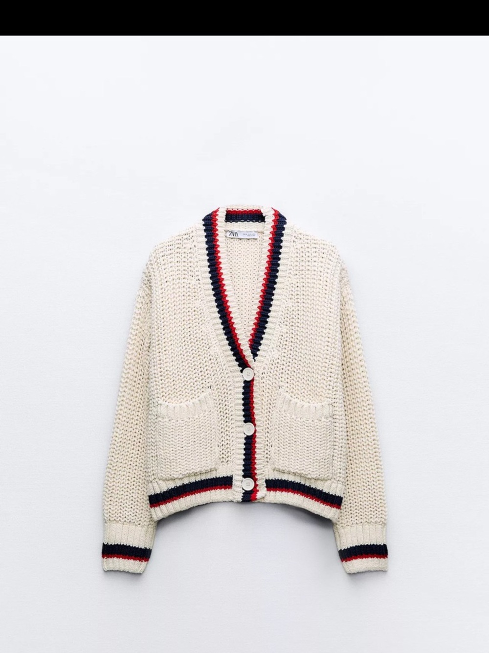 NWT Zara Preppy Chunky Knit Cardigan